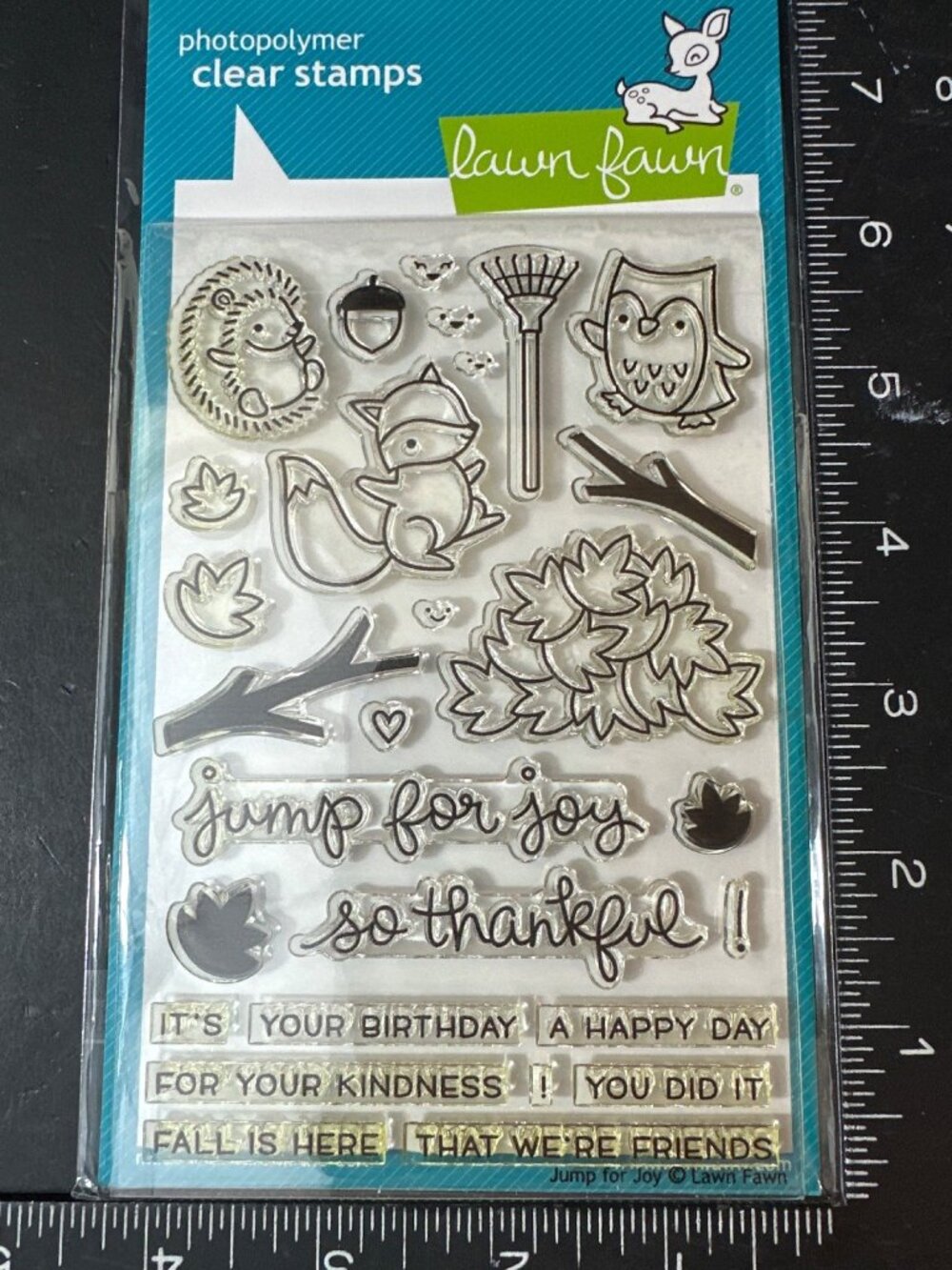 Lawn Fawn Jump For Joy Clear Stamps Fall-Themed